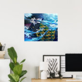 富岡牛デーモンレイヤー ポスター (ホームオフィス)