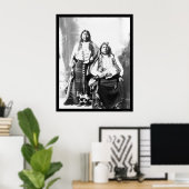 富川インディアン長妻1884 ポスター (ホームオフィス)