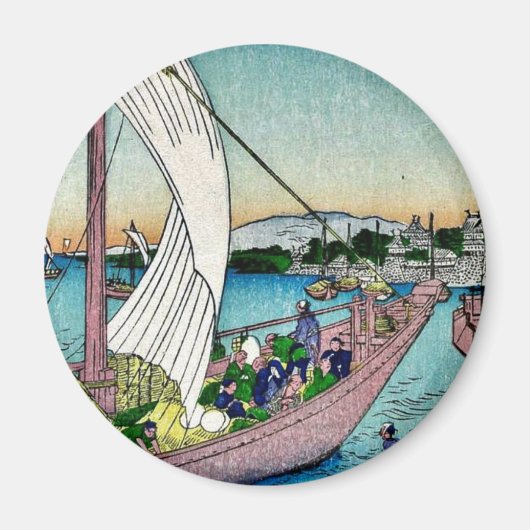 富景画安藤弘成浮世絵 マグネット (正面)