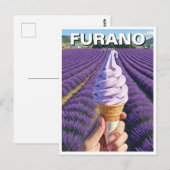 富良野ジャパンラベンダーフィールズアイスクリームトラベル ポストカード (正面/裏面)