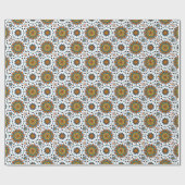 富裕なインド君主の星の花模様 ラッピングペーパー (フラット)