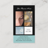 富裕なスパの名刺のサロンの皮のエステティシャン 名刺 (正面)