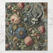 富裕層の罪 – ゴシックビクトリアンデザイン ワインラベル (シングルラベル)