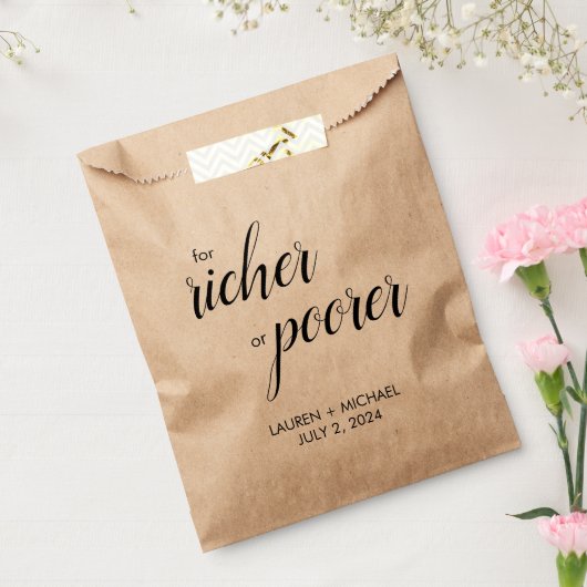 富裕層または貧困層のバッグ フェイバーバッグ (封をした状態)