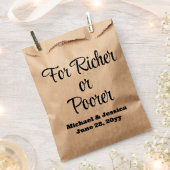 富裕層または貧困層結婚の宝くじゲストギフト フェイバーバッグ (クリップ留めされた状態)