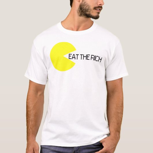 富裕層を食い尽くせ Tシャツ (正面)
