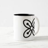 富裕、力、豊富のBESE SAKA |の記号 ツートーンマグカップ (正面右)