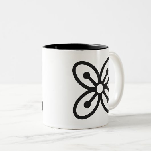 富裕、力、豊富のBESE SAKA |の記号 ツートーンマグカップ (正面右)