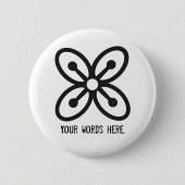 富裕、力、豊富のBESE SAKA |の記号 缶バッジ (正面)