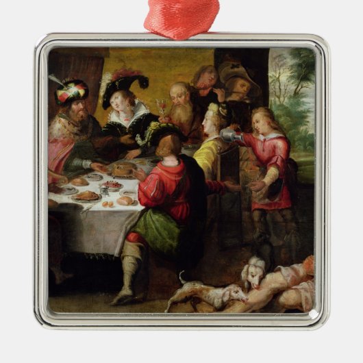 富豪およびラザロの喩え メタルオーナメント (正面)