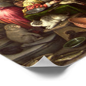 富豪とラザロ， 1590年～95年 ポスター (角)