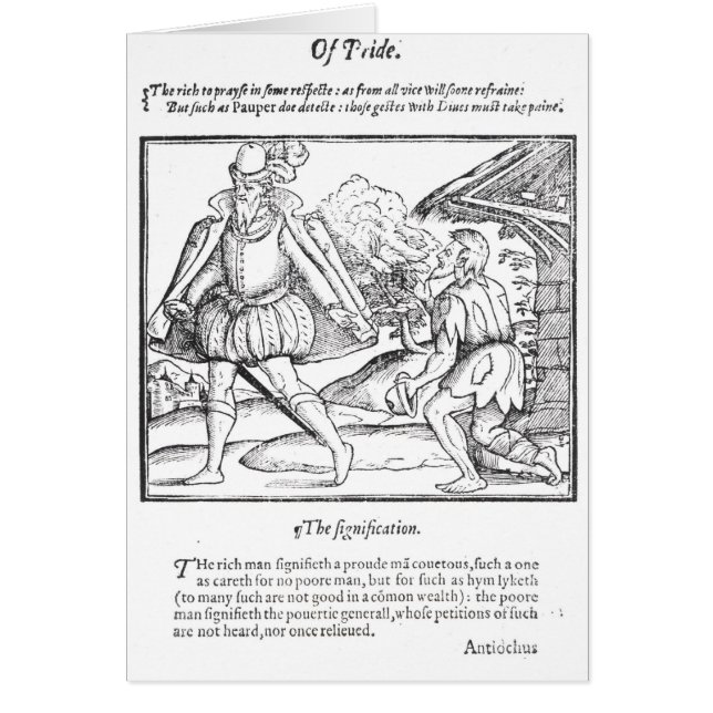 富豪はみすぼらしいこじきをはねつけます (正面)