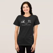 富食べ者と家父長制を解体する トライブレンドTシャツ (正面全面)
