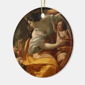 富(キャンバスの油) セラミックオーナメント (左)