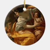 富(キャンバスの油) セラミックオーナメント (裏面)