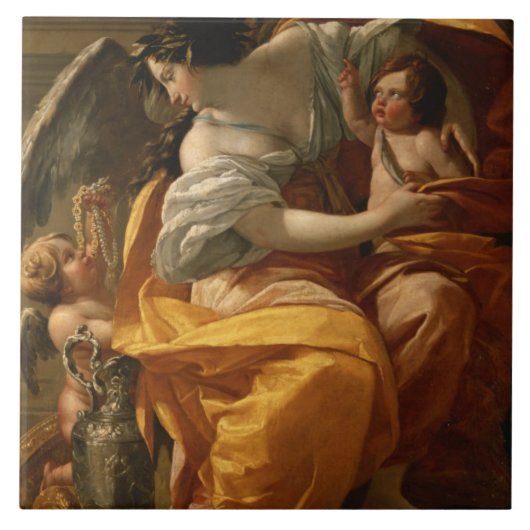 富(キャンバスの油) タイル (正面)