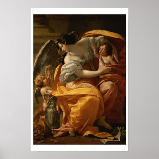 富(キャンバス上の油) ポスター (正面)