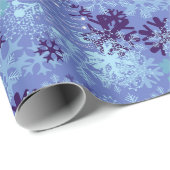 寒々とした真冬のクリスマスキャロル・インディゴ ラッピングペーパー (ロールコーナー)