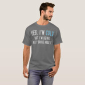 寒いけど我慢してるよ フライト Tシャツ (正面フル)