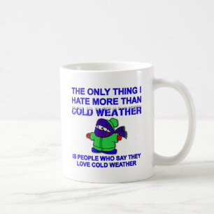 寒いのが嫌いな人におすすめの面白いマグカップ コーヒーマグカップ
