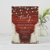 寒いよ 赤ちゃんが来るよ！ベイビーシャワー 招待状 (スタンド正面)