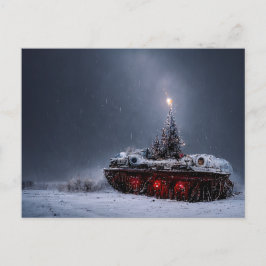 寒いクリスマス ポストカード