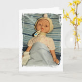 寒い体温計付きの病人 – 体調を良く カード (黄色い花)