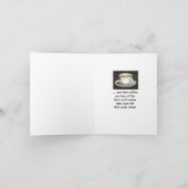 寒い冬とホットコーヒー カード (内部)