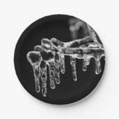 寒い冬に入る ペーパープレート (正面)