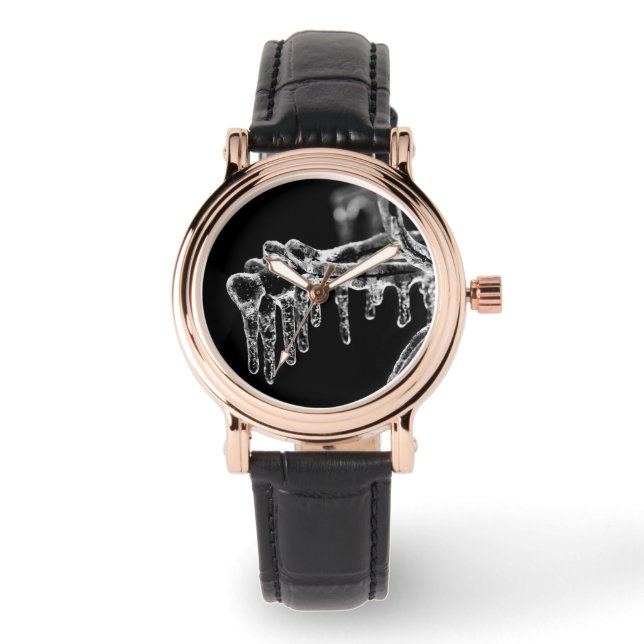 寒い冬に入る 腕時計 (正面)