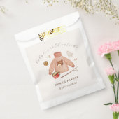 寒い冬のキャンプ服ベビーシャワー フェイバーバッグ (封をした状態)