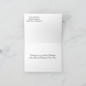 寒い冬のクリスマス... カード (内部)