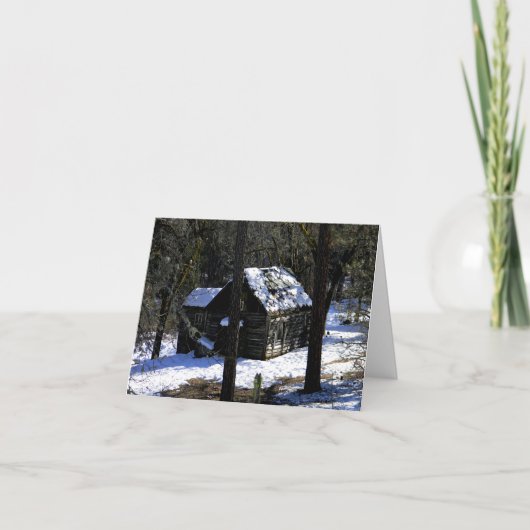 寒い冬のクリスマス... カード (正面)