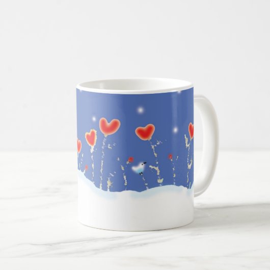 「寒い冬の夜の奇跡」コーヒーマグ11オズ コーヒーマグカップ (正面右)