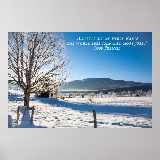 寒い冬の日と慈悲 ポスター (正面)