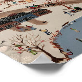 寒い冬の日におもしろいを持つこと ポスター (角)