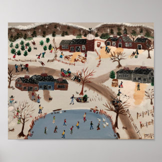 寒い冬の日におもしろいを持つこと ポスター