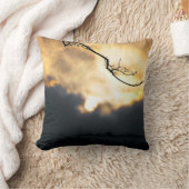 寒い冬の日の出 クッション (ブランケット)