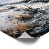 寒い冬の日の屋外風光明媚なポスター ポスター (角)