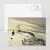 寒い冬の日 ポストカード (正面/裏面)