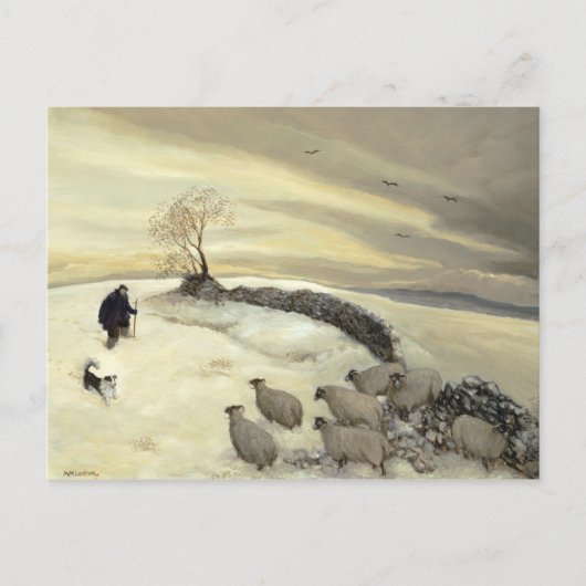 寒い冬の日 ポストカード (正面)