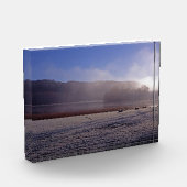 寒い冬の朝エストワイトウォーターイングランド フォトブロック (左)