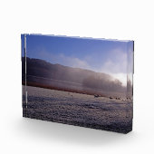 寒い冬の朝エストワイトウォーターイングランド フォトブロック (右)