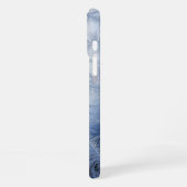 寒い冬の窓の霜の模様 iPhoneケース (左側面)