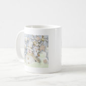 寒い冬の雪だるま コーヒーマグカップ (正面左)