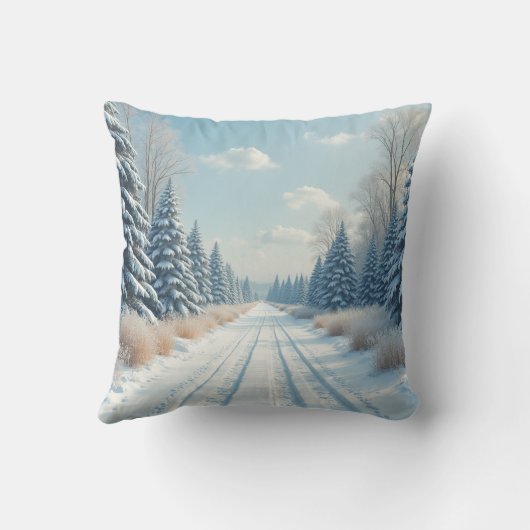 寒い冬 クッション (裏面)