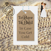 寒い場合に備えて ブランケット 結婚式 ギフトタグ