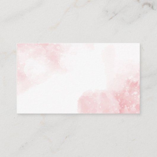 寒い外の冬のピンクの弓おむつラッフル エンクロージャーカード (裏面)