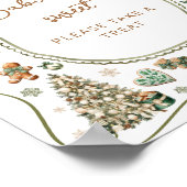 寒い外の冬のベビーは甘いごちそう ポスター (角)