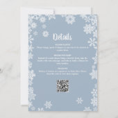 寒い外の男の子の冬の赤ん坊シャワーすべて1つ 招待状 (裏面)